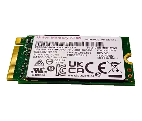 DISCO M.2 UNION MEMORY AM620 128GB MINI OEM, vista 2